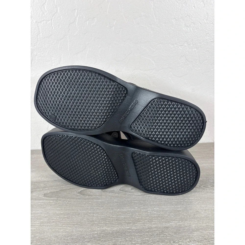 Skechers Foamies Rave It Girl Platform Sandals Chunky Black Studs Women's Sz 8